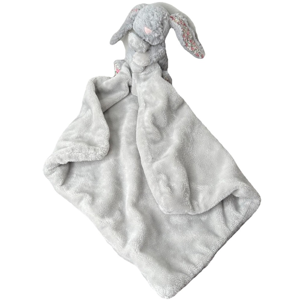 Jellycat Blossom Bea Beige Bunny Soother Lovey Rabbit Floral Retired Brown Baby